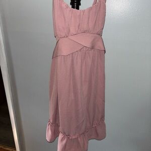 SHEIN Pink Midi Dress
